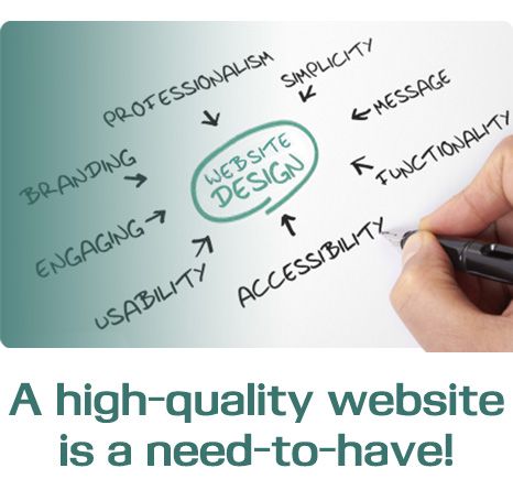 A high-quality website is a need-to-have!